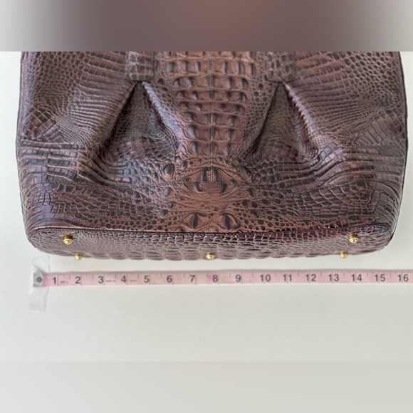 NWT- Brahmin Hunter Quartz Stanton Tote/Bag/Purse - Crocodile Brown - Picture 15 of 16